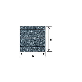 Plastruct - 1/12 SHEET ASPHALT SH. DH. GRAY 0.5x350x600MM 1X PS-120XL