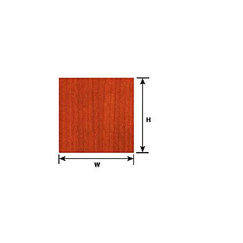 Plastruct - 1/12 SHEET PAN. WOOD MAH. DH. PAPER 0.3x190x250MM 1X PSP-23