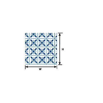 Plastruct - 1/12 SHEET SQUARE TILE DH. BL PAPER 0.3x190x250MM 1X PSP-43