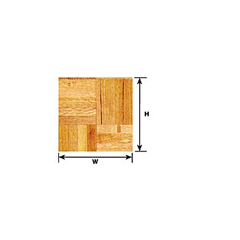 Plastruct - 1/12 SHEET FLOOR PARQUET DH. PAPER 0.3x170x225MM 1X PSP-46