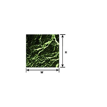 Plastruct - 1/12 SHEET MARBLE DH. GREEN PAPER 0.3x190x250MM 1X PSP-63