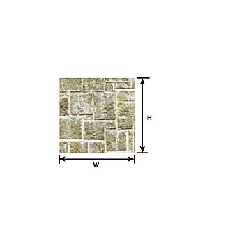 Plastruct - 1/12 SHEET DRESS STONE DH. BR PAPER 0.3x190x250MM 1X PSP-85