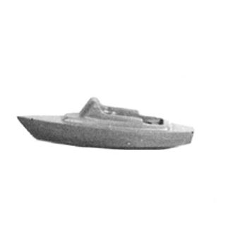 Plastruct - 1/100 CRUISER BOAT D URET. BEIGE 14.3x17.5x68.7MM 1X BT-100G