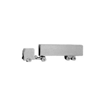 Plastruct - 1/400 TRACTOR TRAILER B METAL 9.5x7.1x41.3MM 2X TTM-400