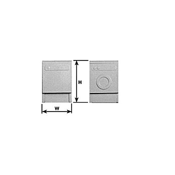 Plastruct - 1/24 CLOTHES DRYER G STY. WH. 34.1x23.8MM 1X HCD-24