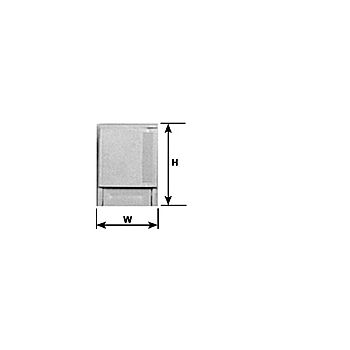 Plastruct - 1/24 APARTMENT FRIDGE F STY. WH. 34.1x23.8MM 1X HAF-24