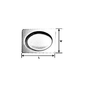 Plastruct - 1/24 OVAL BATHTUB G STY. WH. 69.9x44.5MM 1X OVT-24