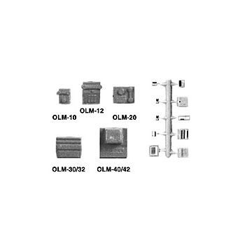 Plastruct - 1/24 OFFICE EQUIPMENT SET H STY. WH. 1X OLM-100