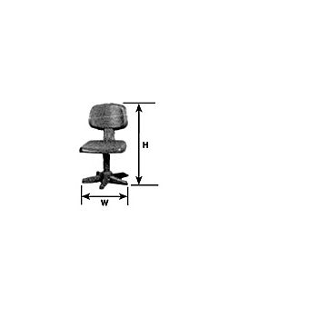 Plastruct - 1/24 STENO CHAIR D STY. WH. 33.3x19.1MM 1X OLC-32