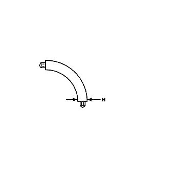 Plastruct - 5 Ø BEND TB-6 BUTY WH. 4.8MM 5X BE-6