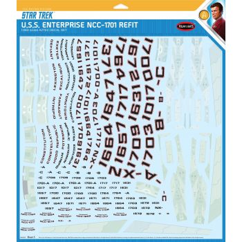 Polar Lights - 1/350 STAR TREK USS ENTERPRISE REFIT AZTEC DECALS