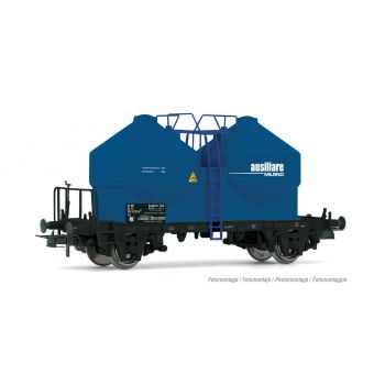 Rivarossi - FS 2-AXLE SILO WAGON 2 DOMES AUSILIARE BLUE IV (12/23) *