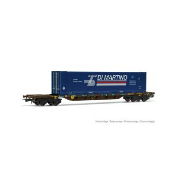 Rivarossi - Fs Cemat 4-axle Wagon Sgnss 45' Cont. Trenitalia (12/22) *riv-hr6576