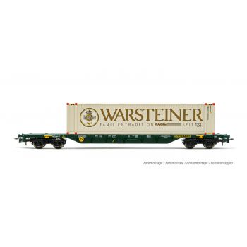 Rivarossi - Cemat 4-axle Wagon Sgnss 45' Cont. Warsteiner (12/22) *riv-hr6578