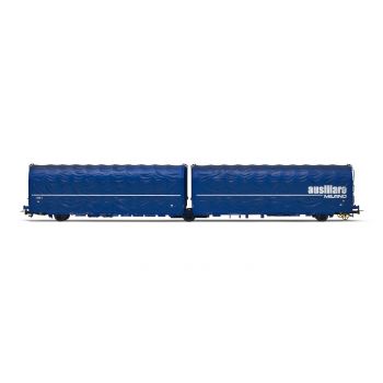 Rivarossi - 1/87 FS 2-P 3-AXLE TARPAULIN LAILS AUSILIARE MILANO V