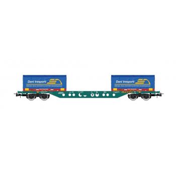 Rivarossi - FS CEMAT CONT. WAGON SGNS COIL D.TRASPORTI V-VI (6/23) *