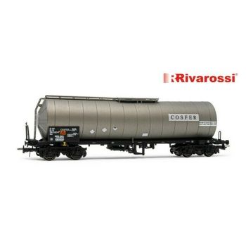 Rivarossi - Fs Tank Wagon 4 Axles Zaes Cosfer Light Grey Ep.v (?/22) *riv-hrs6515