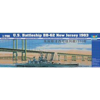 Trumpeter - 1/700 Us Battleship Bb-62 New Jersey 1983 - Trp05702