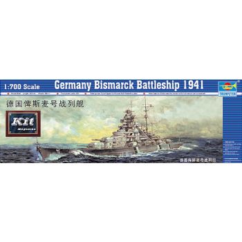 Trumpeter - 1/700 Germany Bismarck Battleship 1941 - Trp05711
