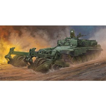 Trumpeter - 1/35 Russian Armored Mine-clearing Vehicle Bmr-3 - Trp09552