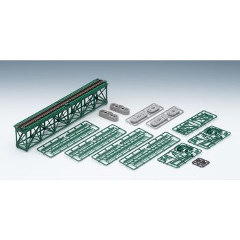 TomyTec - 1/150 TRUSS BRIDGE 280 MM GREEN WITH BRIDGE GIRDER (5/24) *