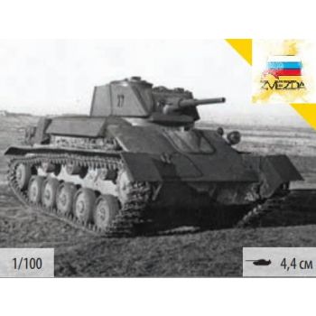 Zvezda - 1/100 SOVIET LIGHT TANK T-80 WWII (8/24) *