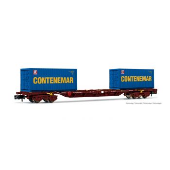 Arnold - Renfe 4-axle 60 Container Wag. Mmc 45 Marcotran Vi (12/21) * - ARN-HN6461