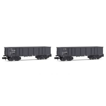 Arnold - Sncf 2-unit 4-axle Open Wagons Eaos Grey Scrap Iv (9/21) * - ARN-HN6535