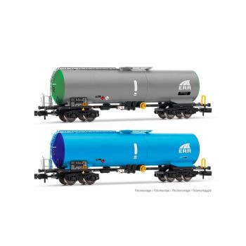 Arnold - Err 2-unit 4-axle Tank Wagons 1x G/g 1 X Lb/db  Vi (9/21) * - ARN-HN6537