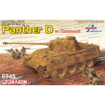 Dragon - Sd.kfz. 171 Panther Ausf.d W/zimmerit 1:35 - DRA6945