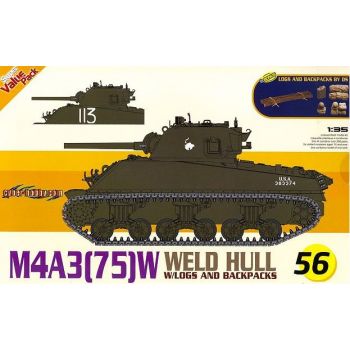 Dragon - M4a3(75)w Welded Hull 1:35 - DRA9156