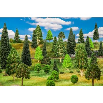 Faller - 50 Mixed forest trees, assorted