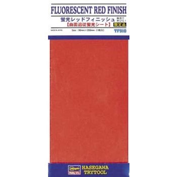 Hasegawa - Klebefolie Fluoreszierend Rot 90 X 200 Mm Tf910 (9/21) *