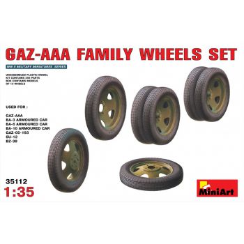 Miniart - Gaz – Aaa  Family Wheels Set (Min35112)