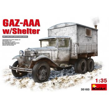 Miniart - Gaz-aaa With Shelter (Min35183)