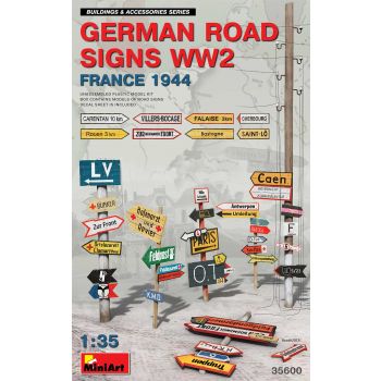 Miniart - German Road Signs Wwii - Min35600