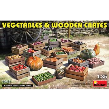 Miniart - 1/35 Vegetables En Wooden Crates (10/21) *min35629