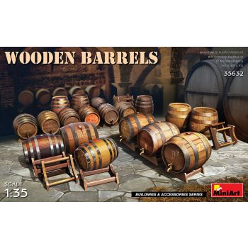 Miniart - 1/35 Wooden Barrels (1/21) * - MIN35632