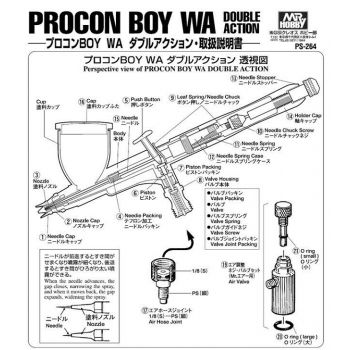 Mrhobby - Mr.procon Boy Wa Air Hose Joint 1/8s?ps - MRH-PS-264-17