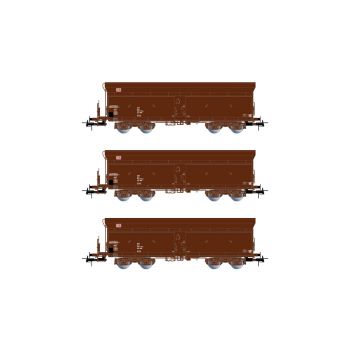Rivarossi - Db Ag 3-p 4-axle Hopper Wagons Fals 164 Brown V (9/21) * - RIV-HR6520